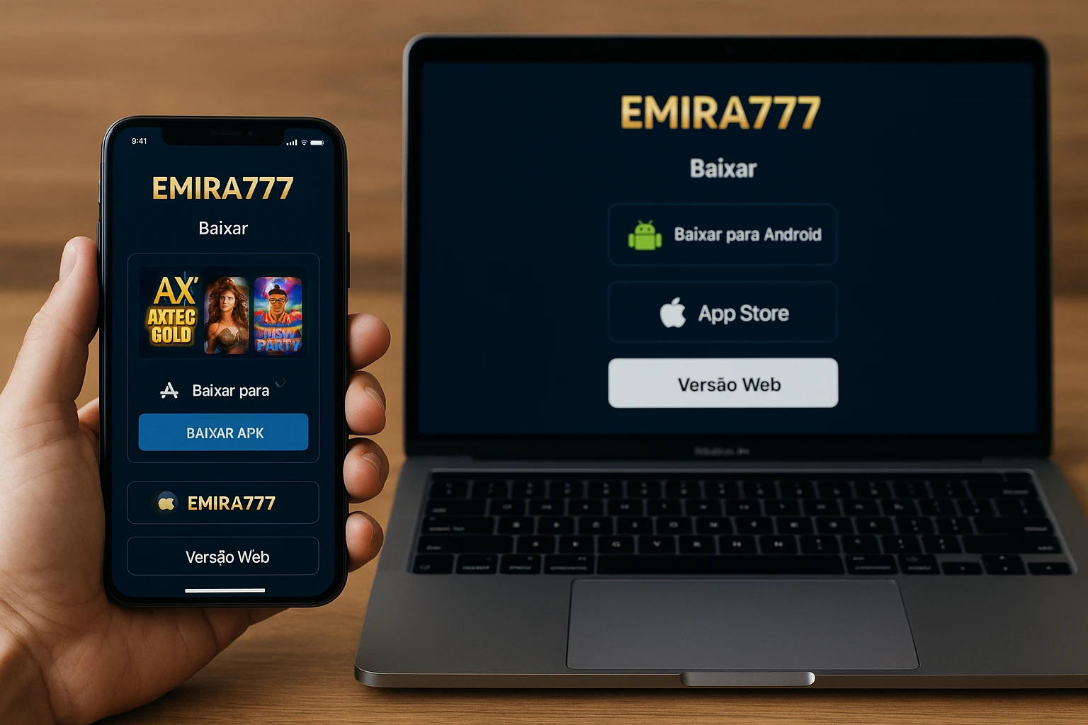 baixar o EMIRA777 Cassino App