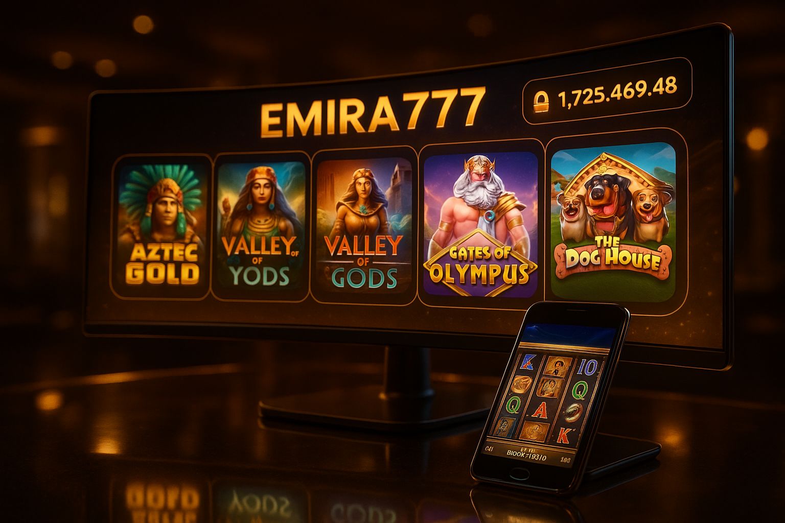 Jogos de Slot no Casino Online EMIRA777
