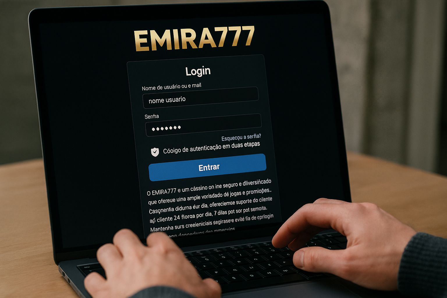 Login no Cassino EMIRA777