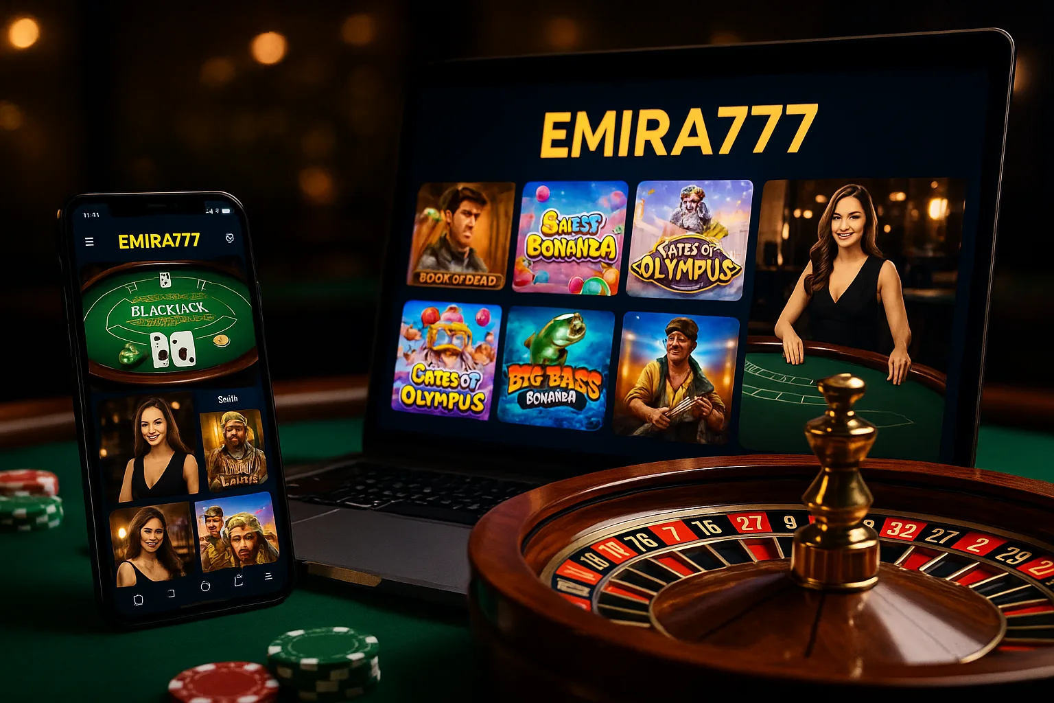 Jogos de cassino online inovadores e emocionantes na EMIRA777